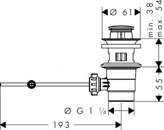 Смеситель Hansgrohe Vernis Blend 71554000 для раковины