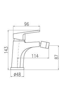 Смеситель для биде Rav Slezak Colorado CO245.5KCMAT черный