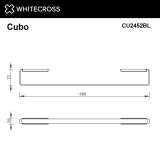 Полотенцедержатель WHITECROSS Cubo CU2452GL 60 см золото