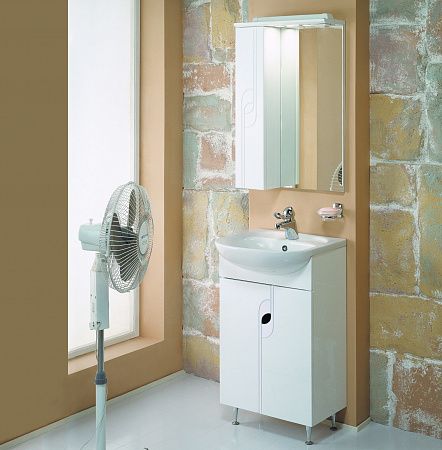 Зеркальный шкаф Акватон Панда левый 50см белый 1A007402PD01L