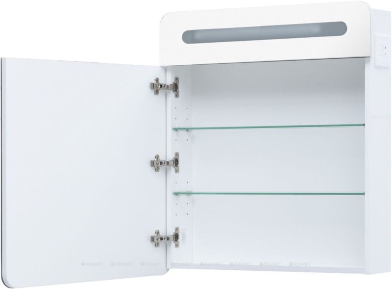 Зеркальный шкаф с подсветкой Aquanet Лукка 178955 70 см белый