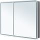 Зеркальный шкаф с подсветкой Aquanet Оптима 341427 100 см