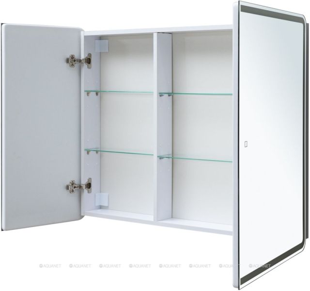 Зеркальный шкаф с подсветкой Aquanet Оптима 341427 100 см