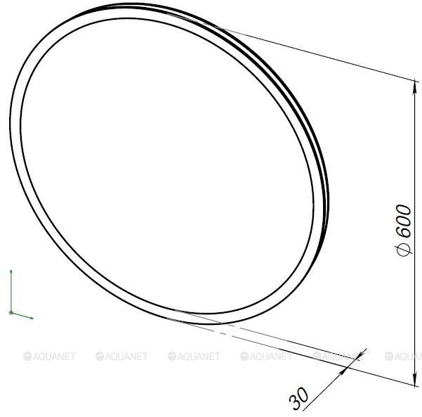 Зеркало с подсветкой Aquanet Optima 304265 60 см