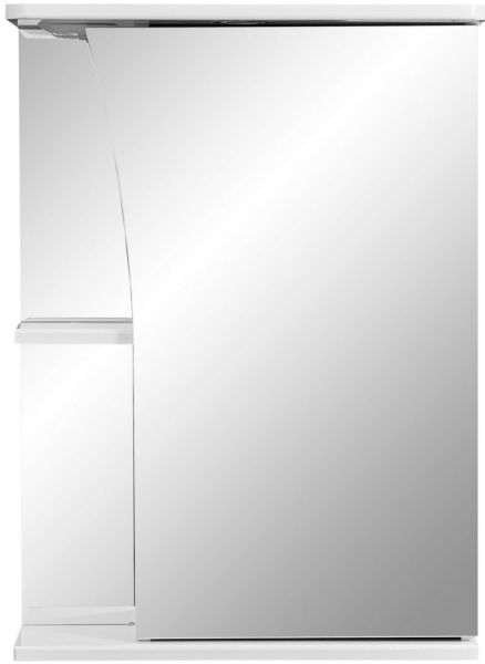 Зеркало-шкаф с подсветкой Stella Polar Винчи 50см правый белый SP-00000034