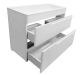 Напольная тумба под раковину Kare Luxe ФР-00005714 80см два ящика белый
