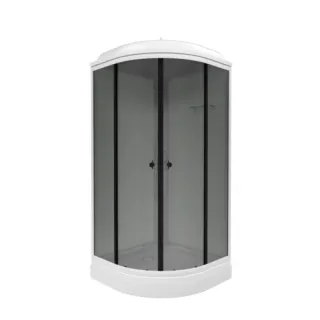 Душевая кабина Triton Грэй Щ0000066361 88x88 см профиль чёрный стекло тонированное