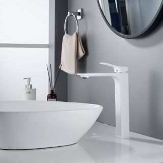 Смеситель для раковины Shevanik S6111C белый