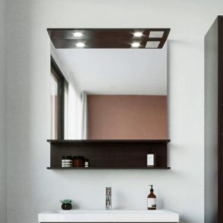 Зеркало с подсветкой Бриклаер Чили 44627125415067 80 см венге